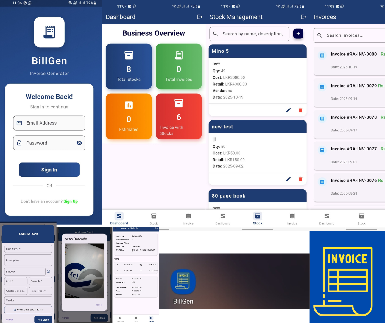 BillGen Mobile App